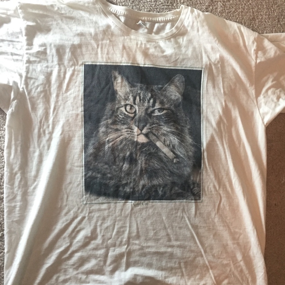 Smoking Cat T-Shirt
